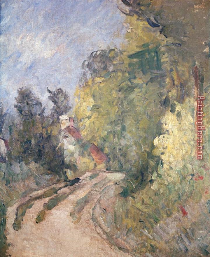 Paul Cezanne Road Turning under Trees